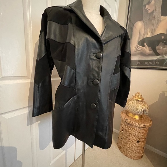 Taylor made leather and suede jacket. Size AU16 - Picture 3 of 12